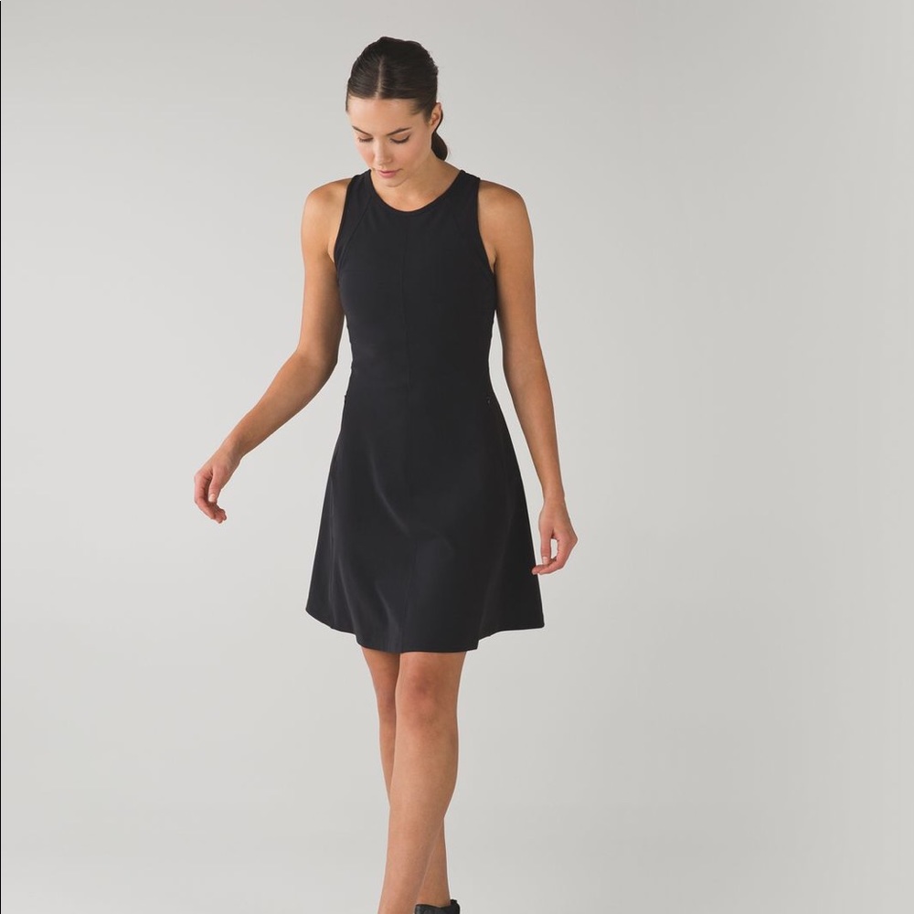 Lululemon &go ‘Til Dawn Dress Sz 8 Black